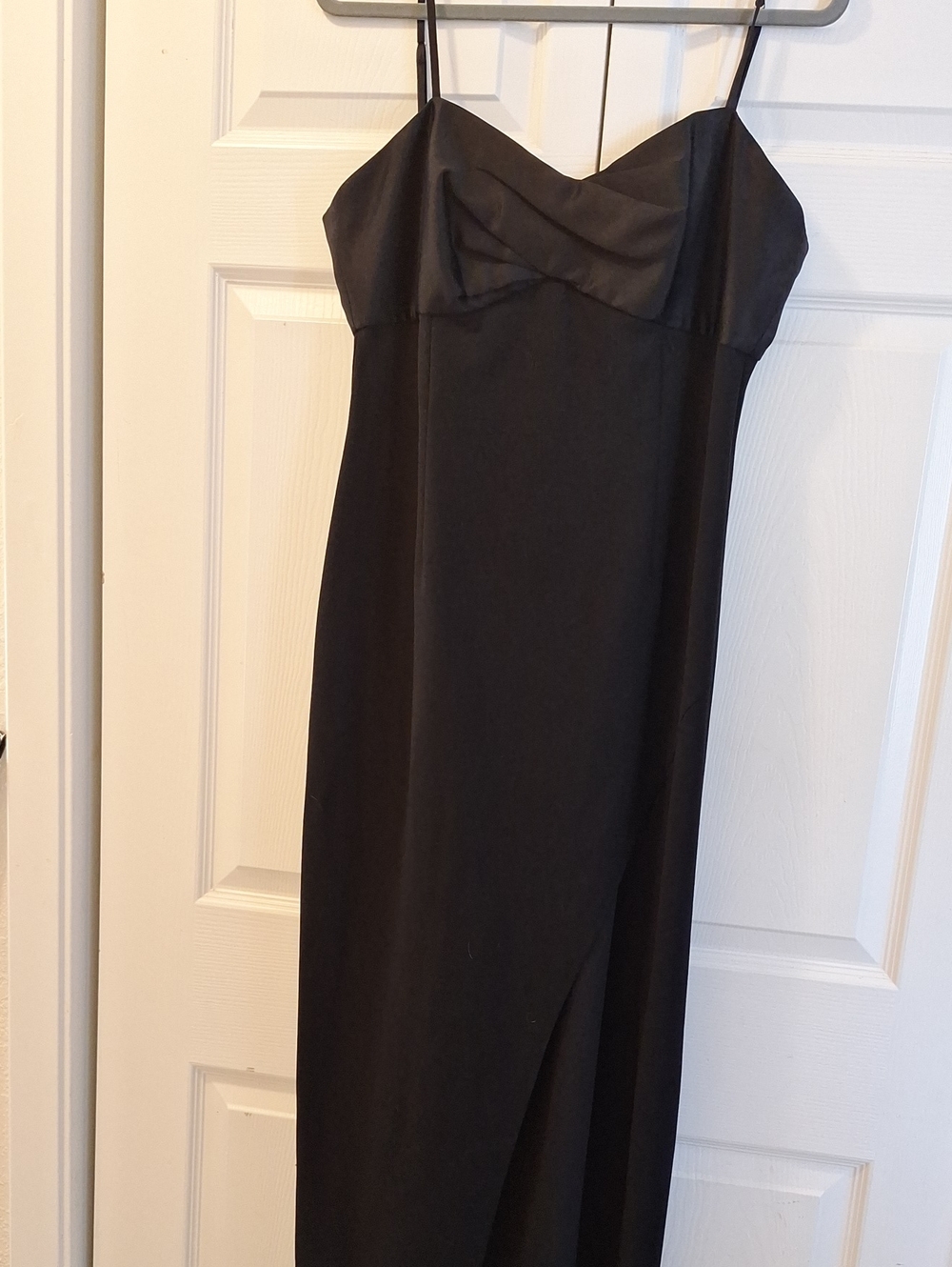 Black Spaghetti Strap Evening Dress DB Studio